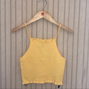 Forever 21 yellow crop top